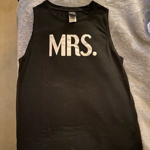 Black Mrs. / Just Married Tank